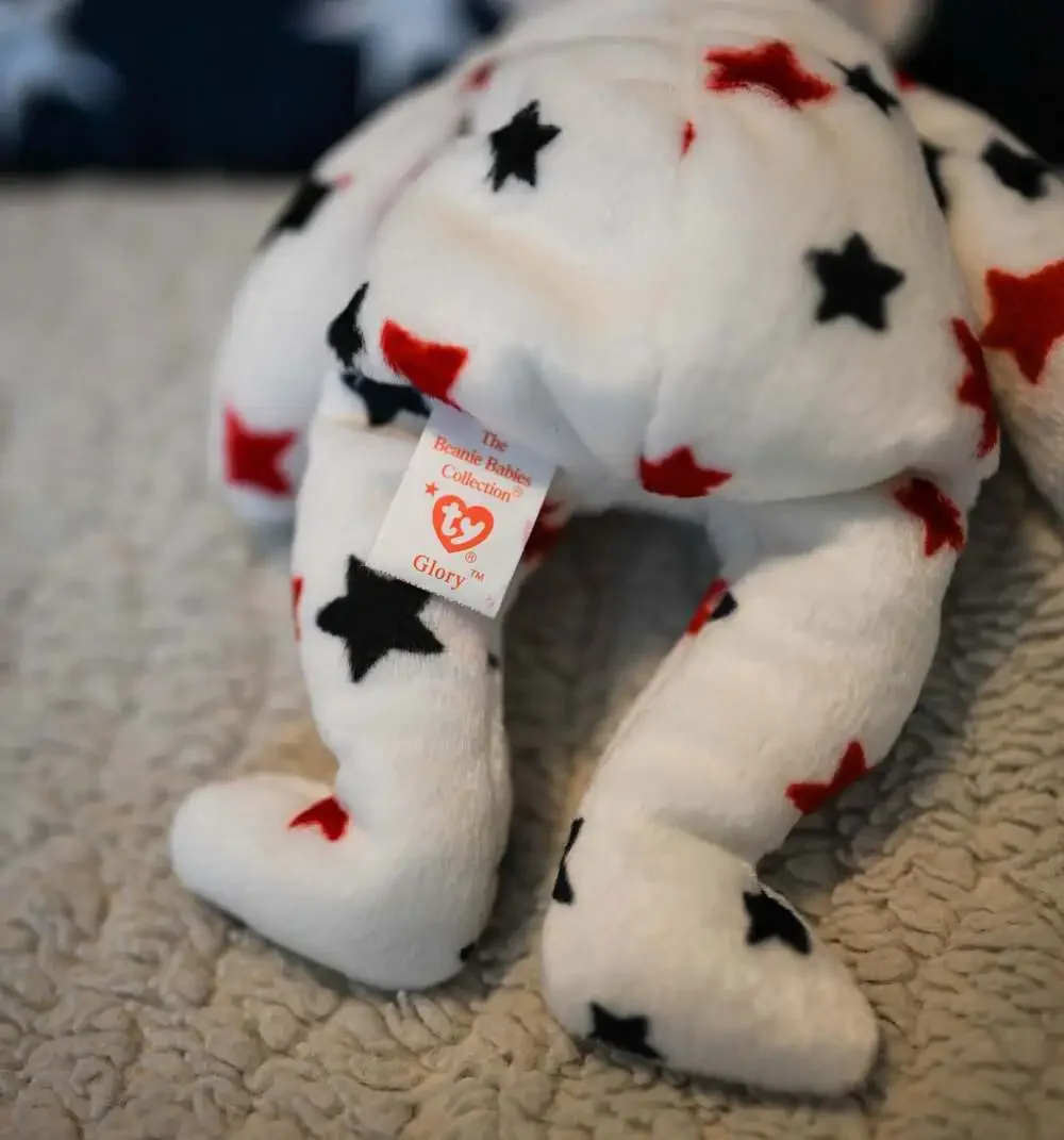 1998 Ty Beanie Babies Glory The Patriotic Bear NO TAG